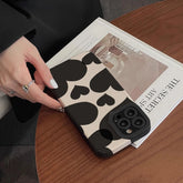 Black Heart Silicone iPhone Case